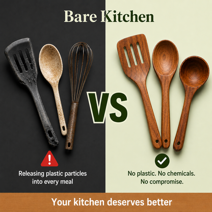 Bare Kitchen -  9PCS Teak Kitchen Utensils
