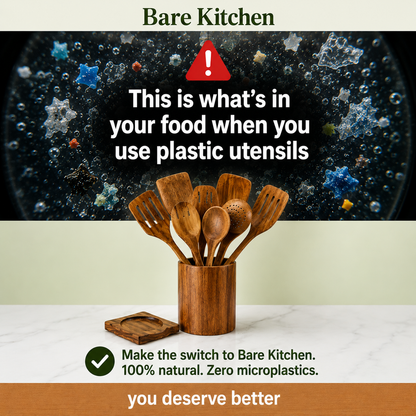 Bare Kitchen -  9PCS Teak Kitchen Utensils